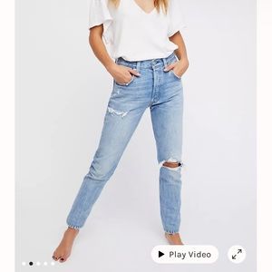 Levi’s 501 distressed skinny jeans